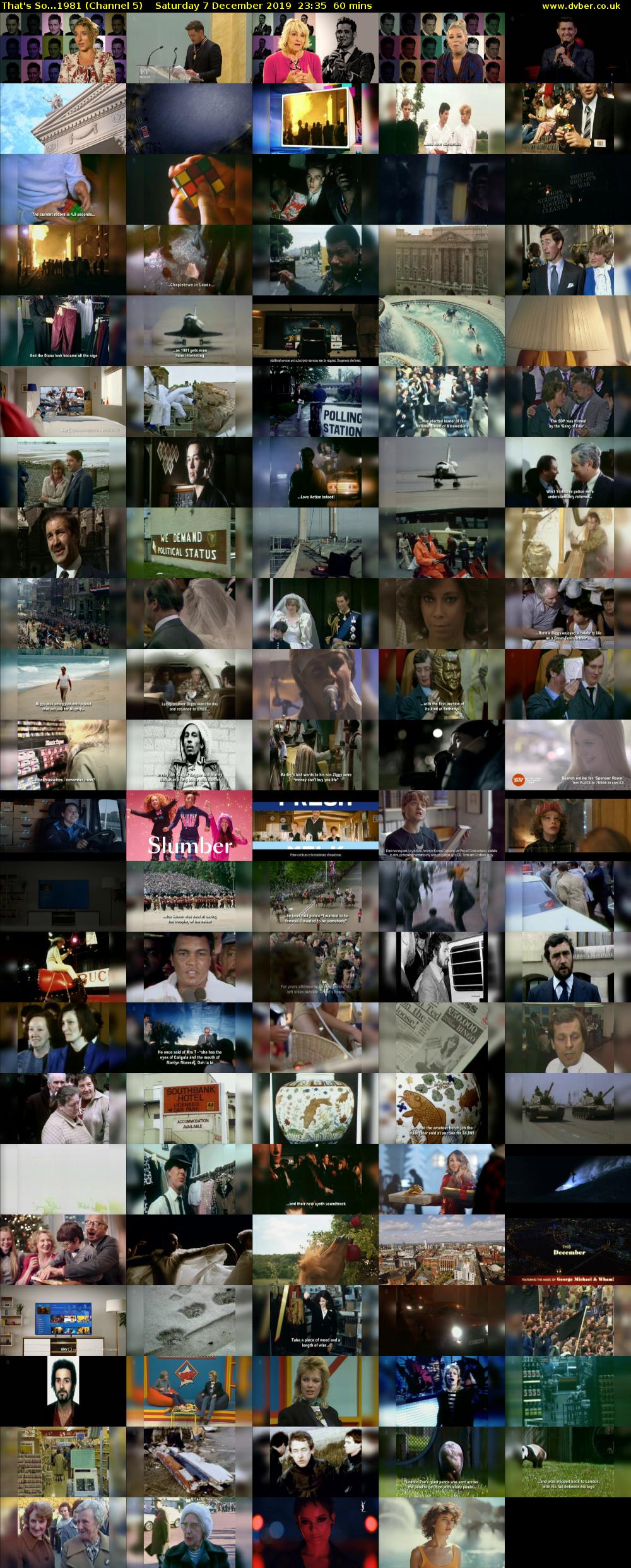 That's So...1981 (Channel 5) Saturday 7 December 2019 23:35 - 00:35