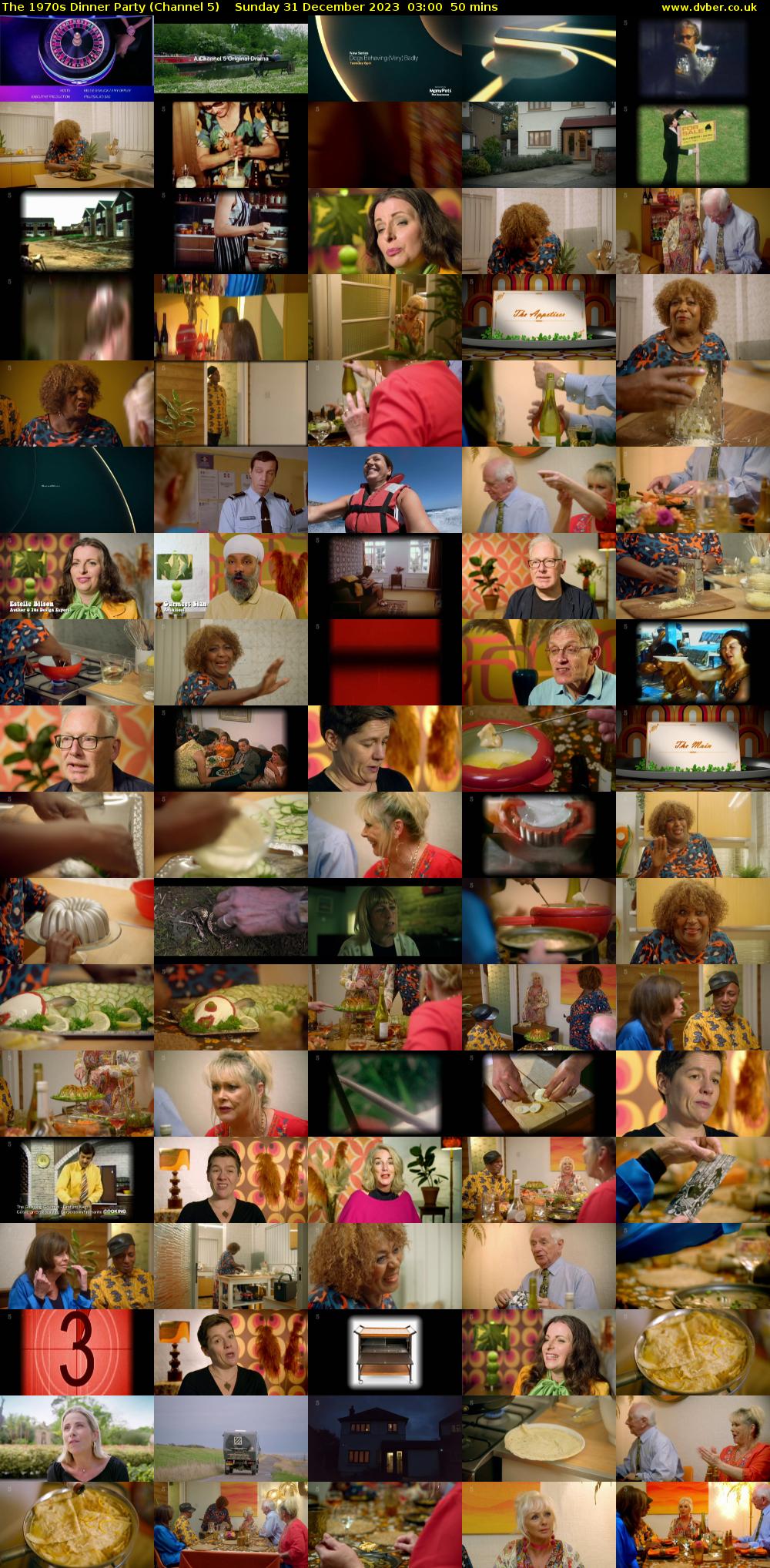 The 1970s Dinner Party (Channel 5) Sunday 31 December 2023 03:00 - 03:50