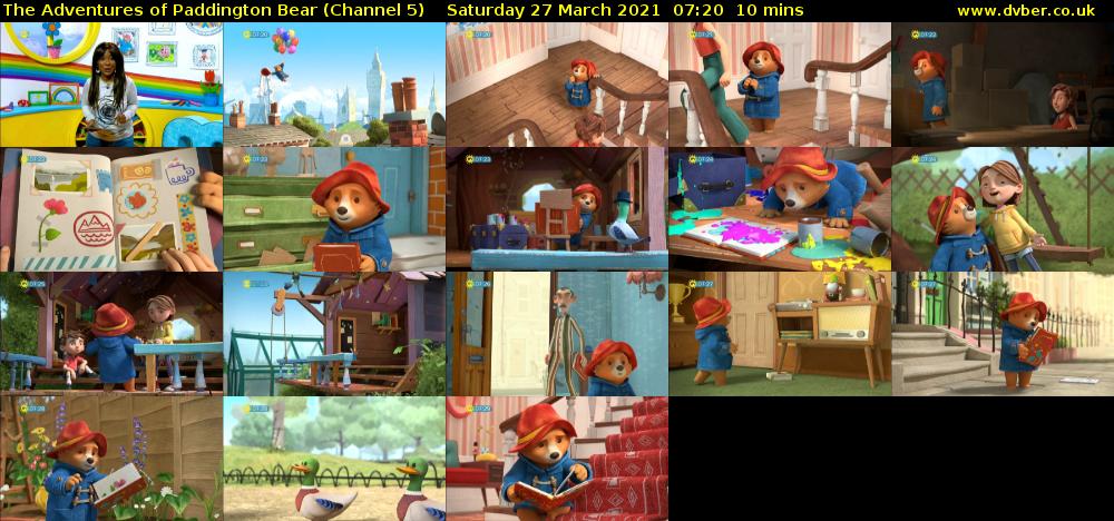 The Adventures of Paddington Bear (Channel 5) Saturday 27 March 2021 07:20 - 07:30