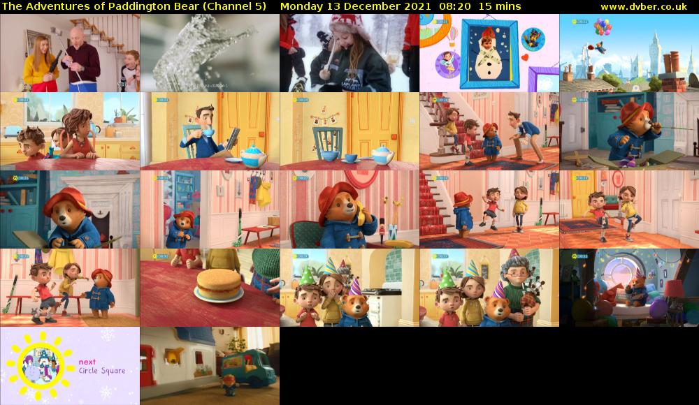 The Adventures of Paddington Bear (Channel 5) Monday 13 December 2021 08:20 - 08:35