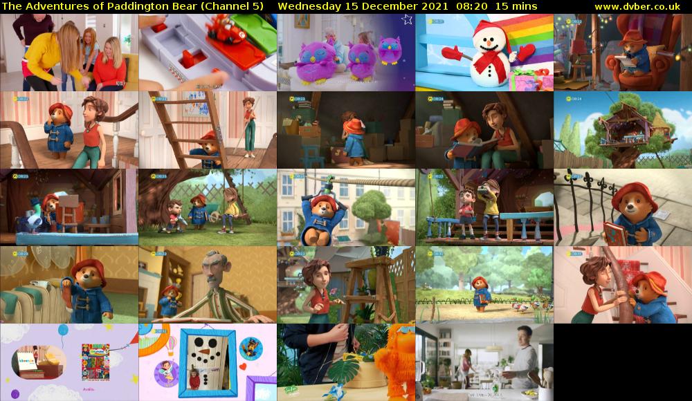 The Adventures of Paddington Bear (Channel 5) Wednesday 15 December 2021 08:20 - 08:35