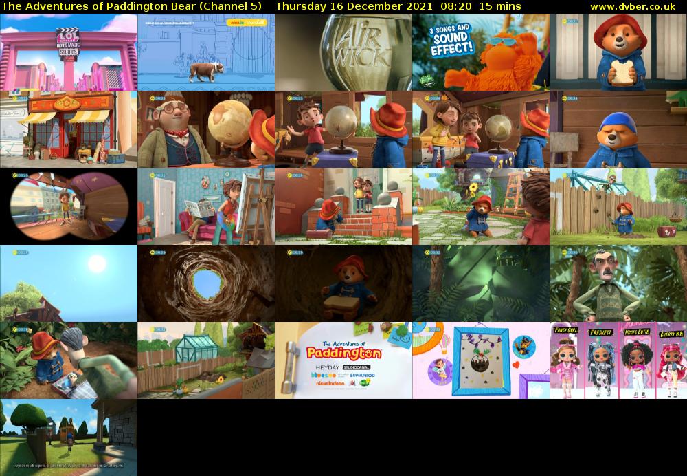 The Adventures of Paddington Bear (Channel 5) Thursday 16 December 2021 08:20 - 08:35
