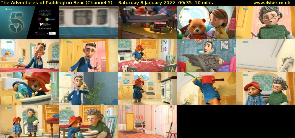 The Adventures of Paddington Bear (Channel 5) Saturday 8 January 2022 09:35 - 09:45