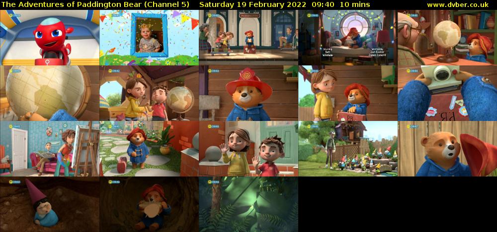 The Adventures of Paddington Bear (Channel 5) Saturday 19 February 2022 09:40 - 09:50