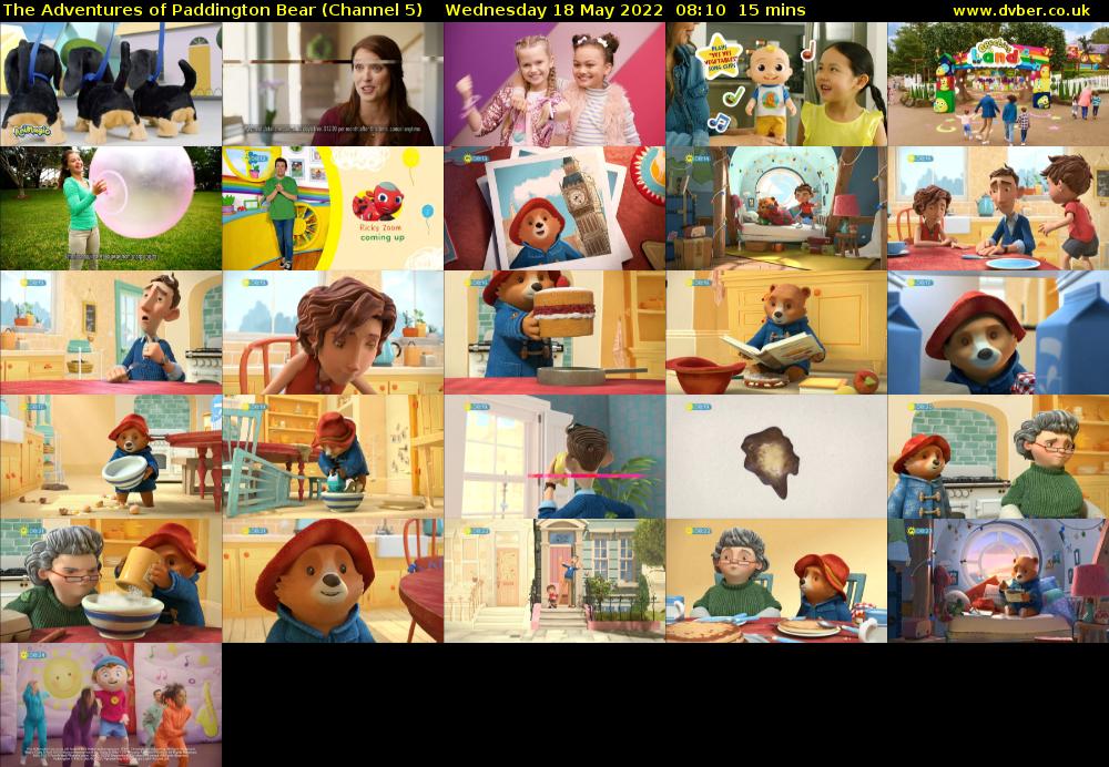 The Adventures of Paddington Bear (Channel 5) Wednesday 18 May 2022 08:10 - 08:25
