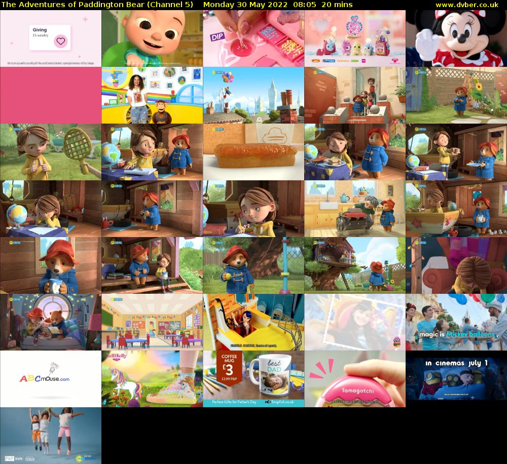 The Adventures of Paddington Bear (Channel 5) Monday 30 May 2022 08:05 - 08:25