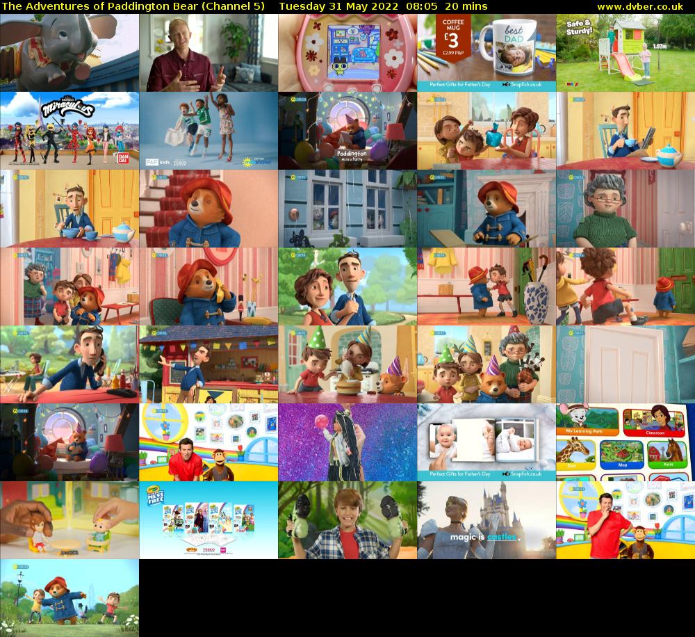 The Adventures of Paddington Bear (Channel 5) Tuesday 31 May 2022 08:05 - 08:25