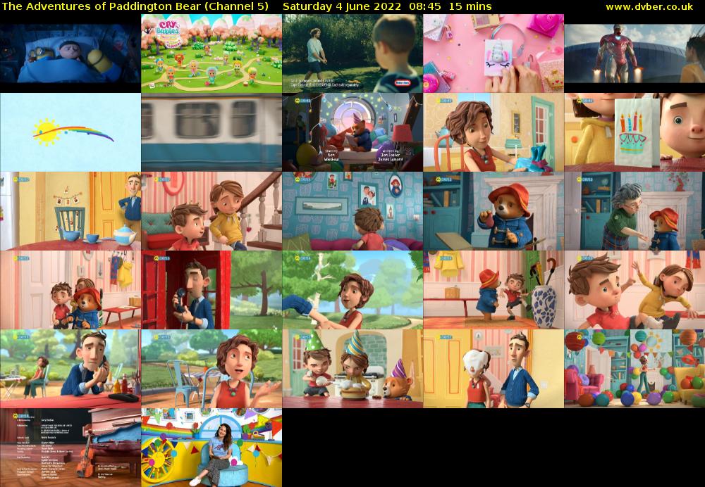 The Adventures of Paddington Bear (Channel 5) Saturday 4 June 2022 08:45 - 09:00