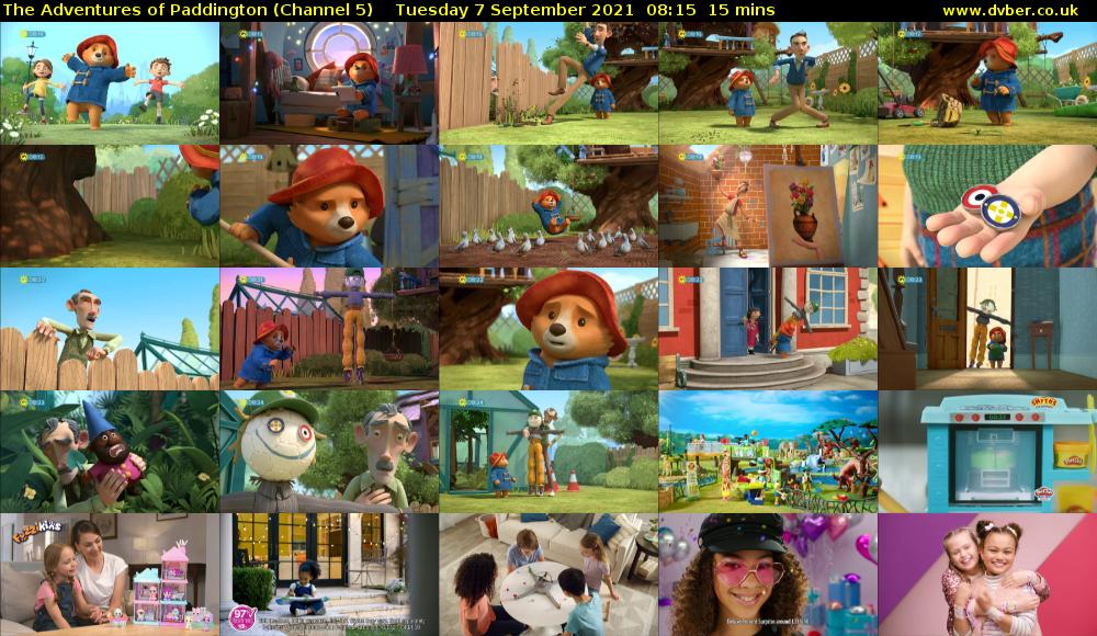 The Adventures of Paddington (Channel 5) Tuesday 7 September 2021 08:15 - 08:30