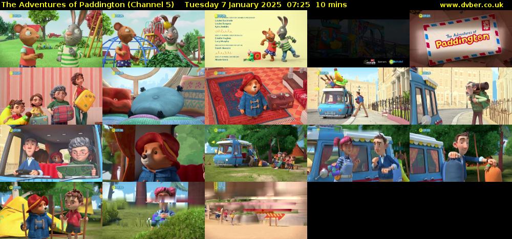 The Adventures of Paddington (Channel 5) Tuesday 7 January 2025 07:25 - 07:35