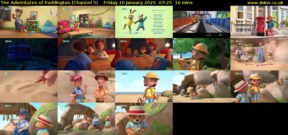 The Adventures of Paddington (Channel 5) Friday 10 January 2025 07:25 - 07:35