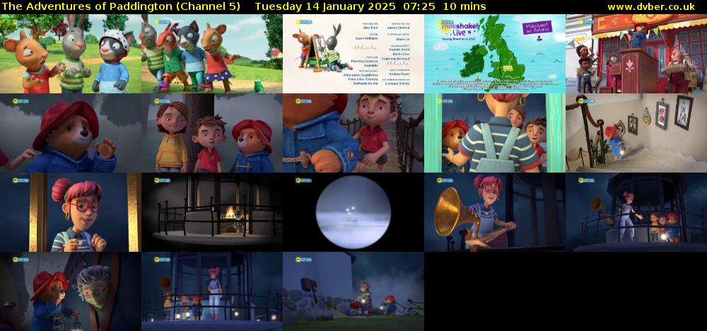 The Adventures of Paddington (Channel 5) Tuesday 14 January 2025 07:25 - 07:35