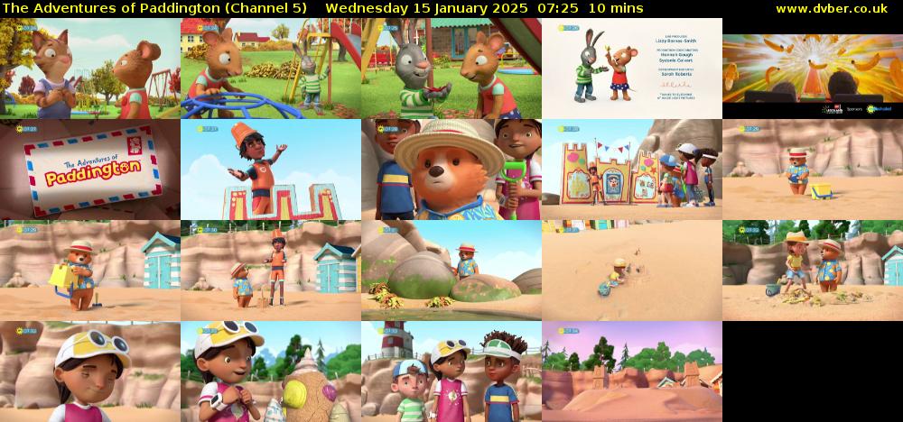 The Adventures of Paddington (Channel 5) Wednesday 15 January 2025 07:25 - 07:35