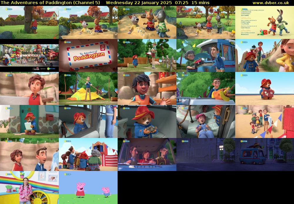 The Adventures of Paddington (Channel 5) Wednesday 22 January 2025 07:25 - 07:40