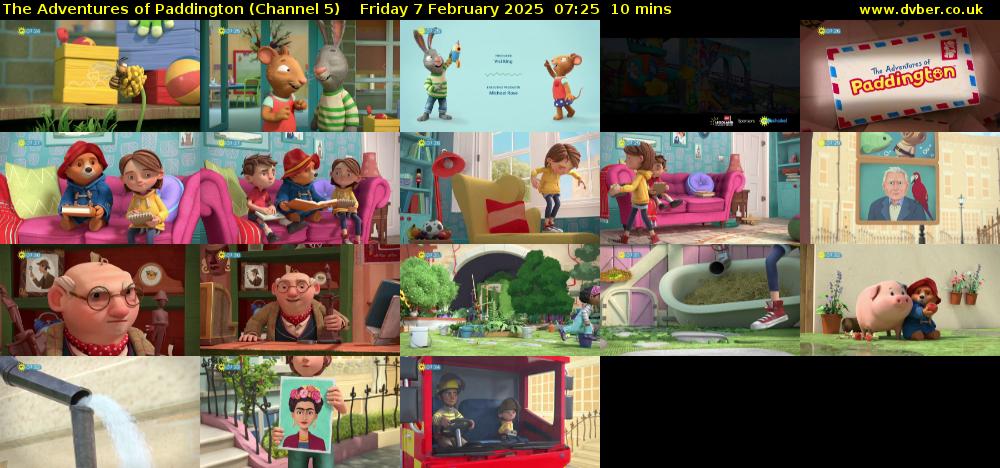 The Adventures of Paddington (Channel 5) Friday 7 February 2025 07:25 - 07:35
