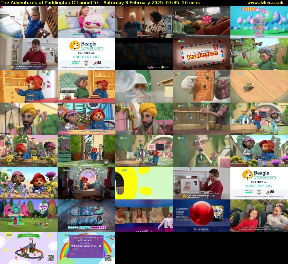 The Adventures of Paddington (Channel 5) Saturday 8 February 2025 07:35 - 07:55
