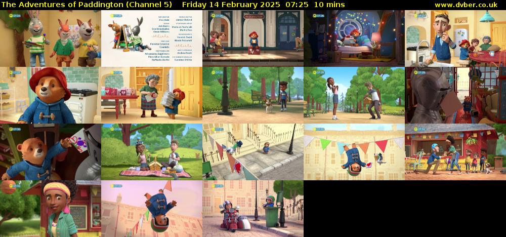 The Adventures of Paddington (Channel 5) Friday 14 February 2025 07:25 - 07:35