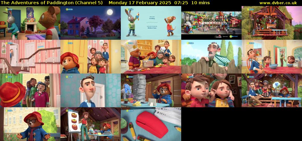 The Adventures of Paddington (Channel 5) Monday 17 February 2025 07:25 - 07:35