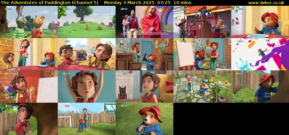 The Adventures of Paddington (Channel 5) Monday 3 March 2025 07:25 - 07:35