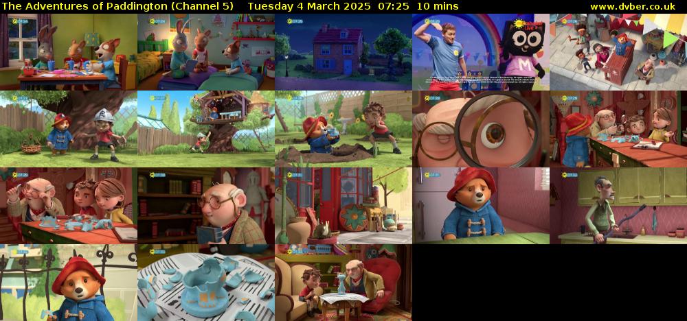 The Adventures of Paddington (Channel 5) Tuesday 4 March 2025 07:25 - 07:35