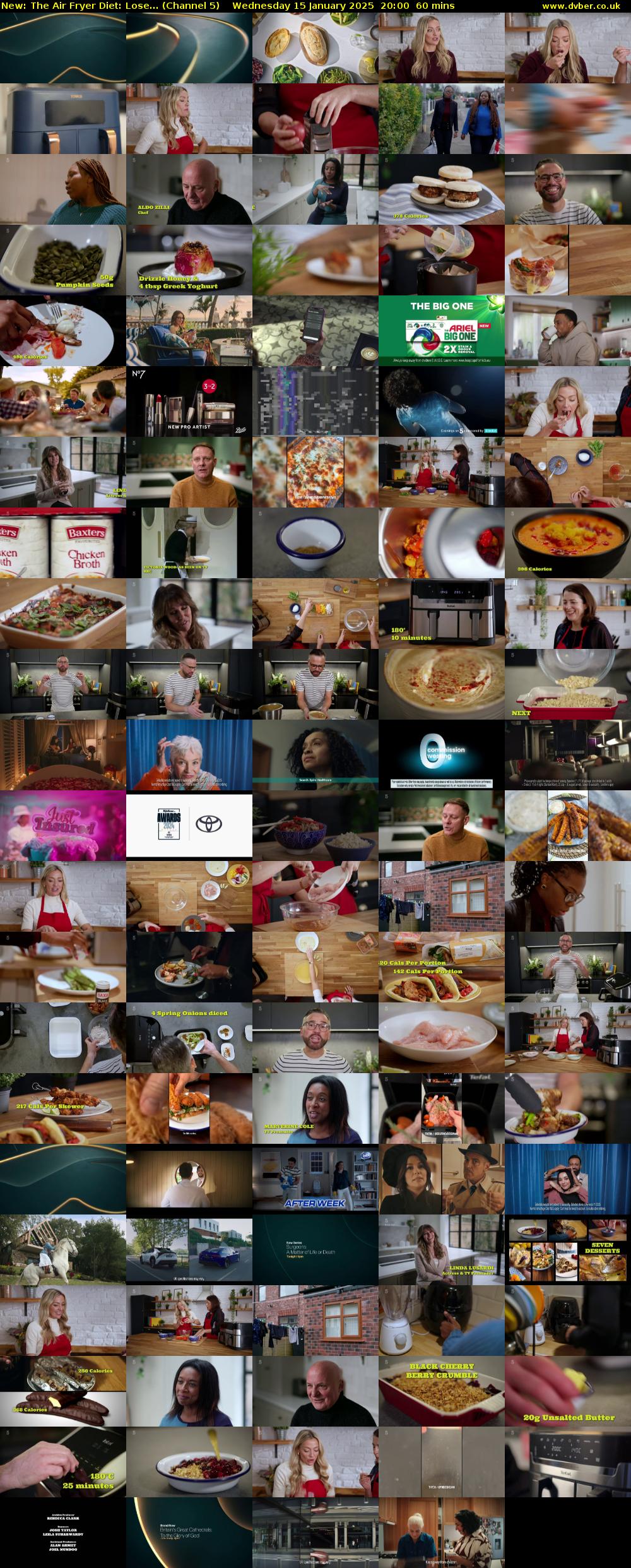 The Air Fryer Diet: Lose... (Channel 5) Wednesday 15 January 2025 20:00 - 21:00