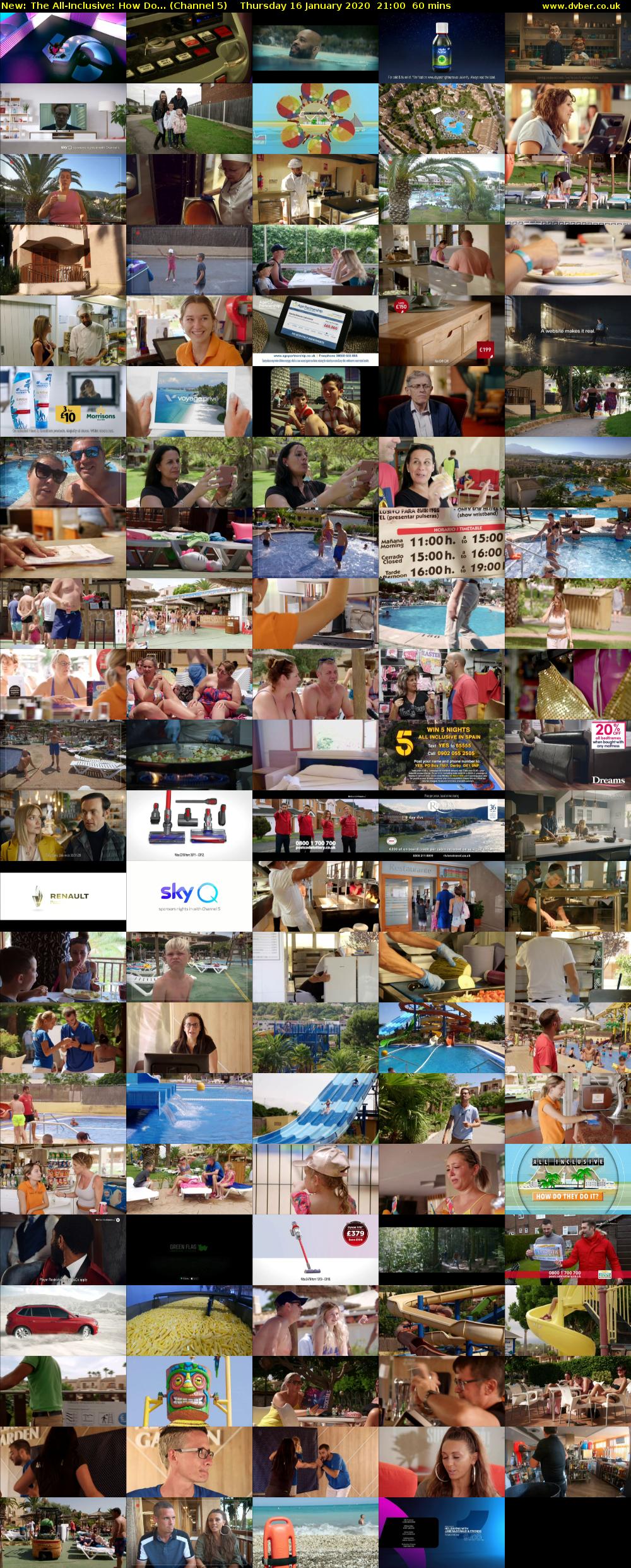 The All-Inclusive: How Do... (Channel 5) Thursday 16 January 2020 21:00 - 22:00