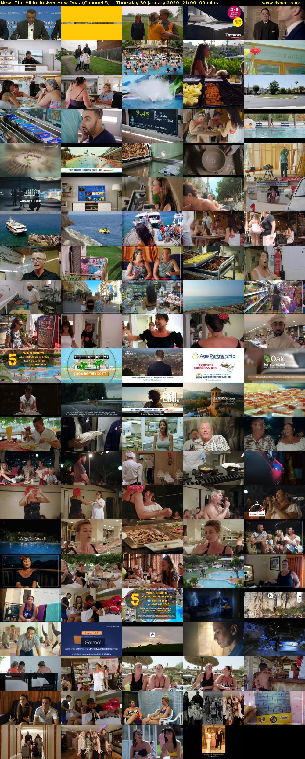 The All-Inclusive: How Do... (Channel 5) Thursday 30 January 2020 21:00 - 22:00