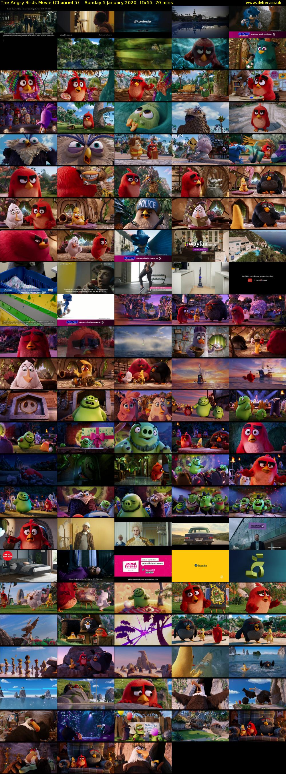 The Angry Birds Movie (Channel 5) Sunday 5 January 2020 15:55 - 17:05