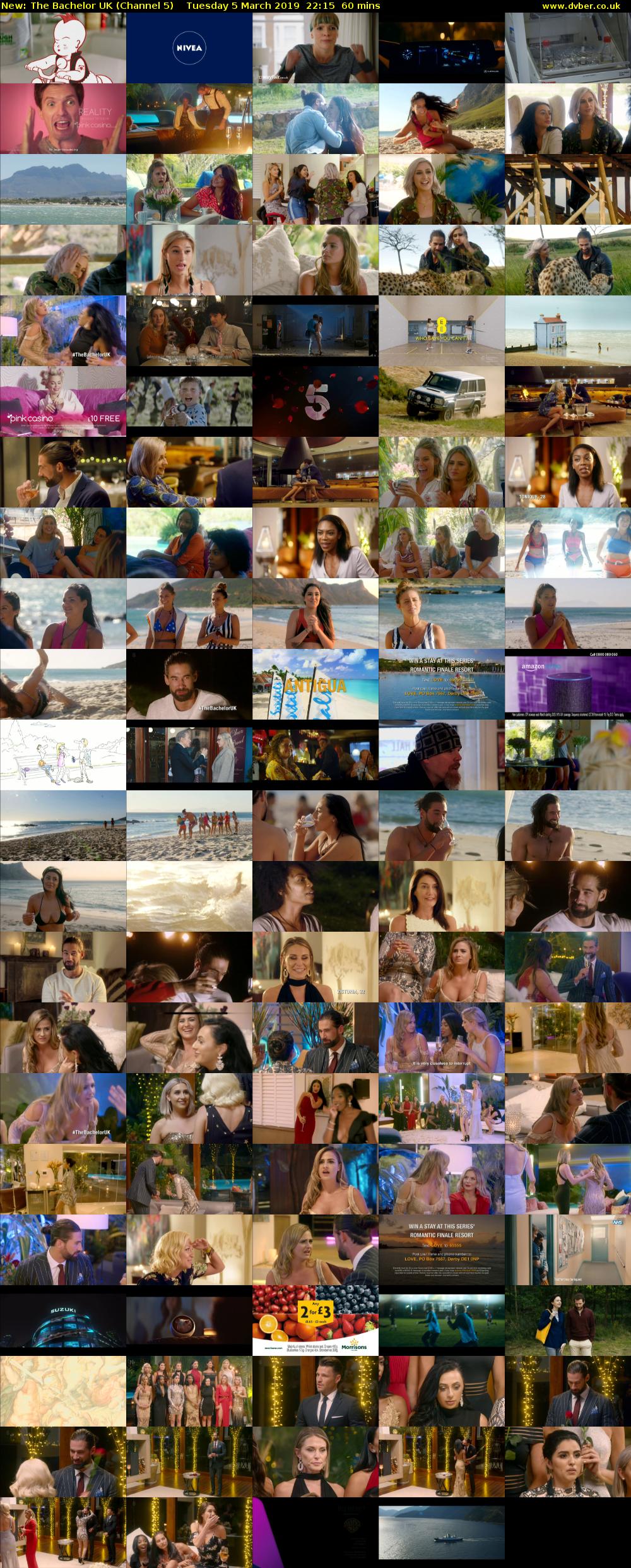 The Bachelor UK (Channel 5) Tuesday 5 March 2019 22:15 - 23:15