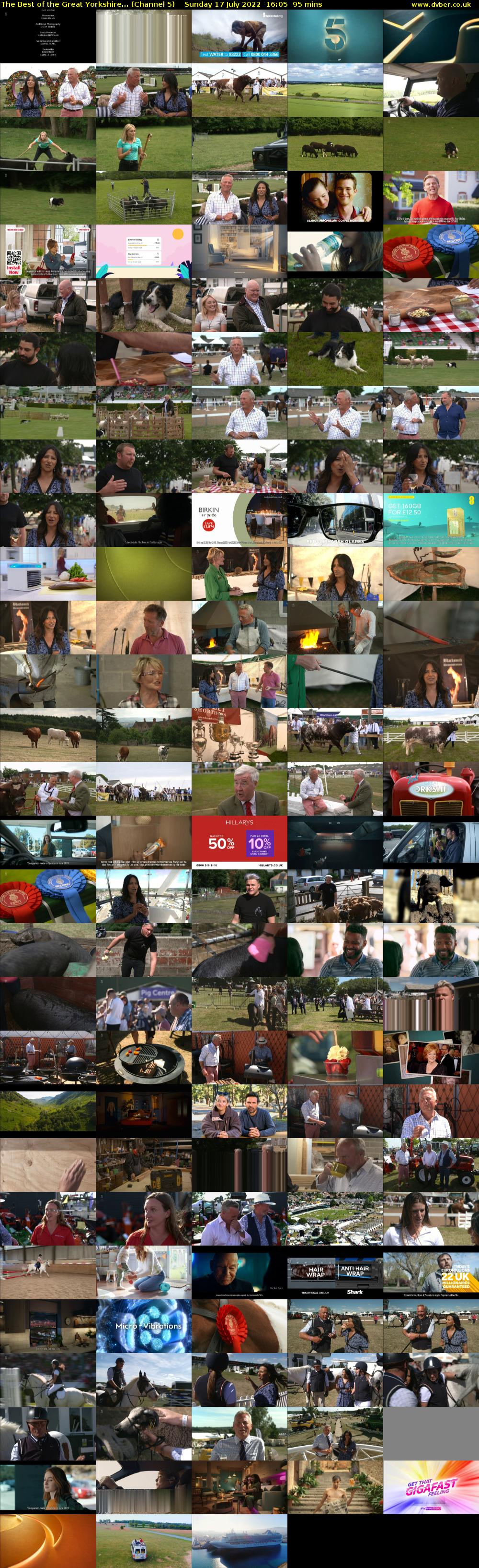 The Best of the Great Yorkshire... (Channel 5) Sunday 17 July 2022 16:05 - 17:40