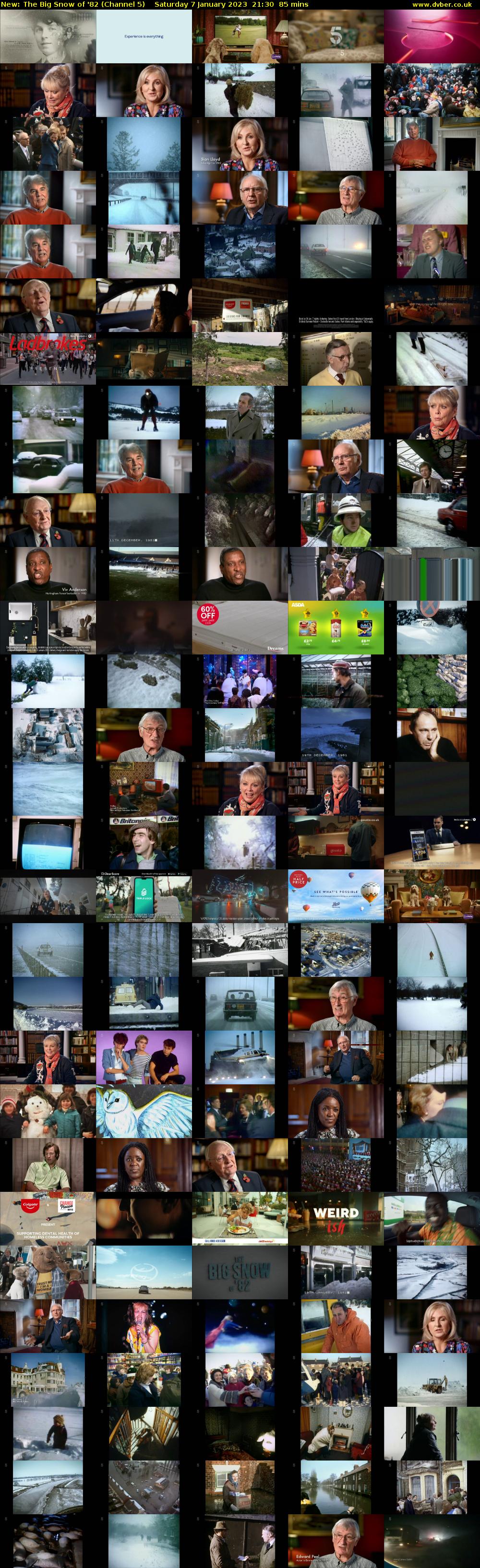 The Big Snow of '82 (Channel 5) Saturday 7 January 2023 21:30 - 22:55
