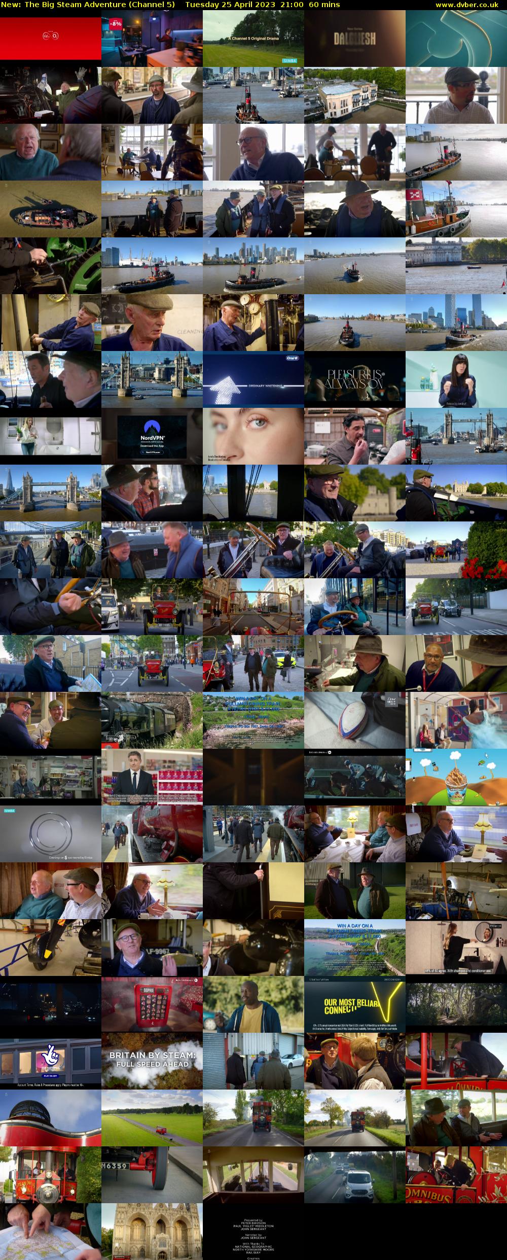 The Big Steam Adventure (Channel 5) Tuesday 25 April 2023 21:00 - 22:00