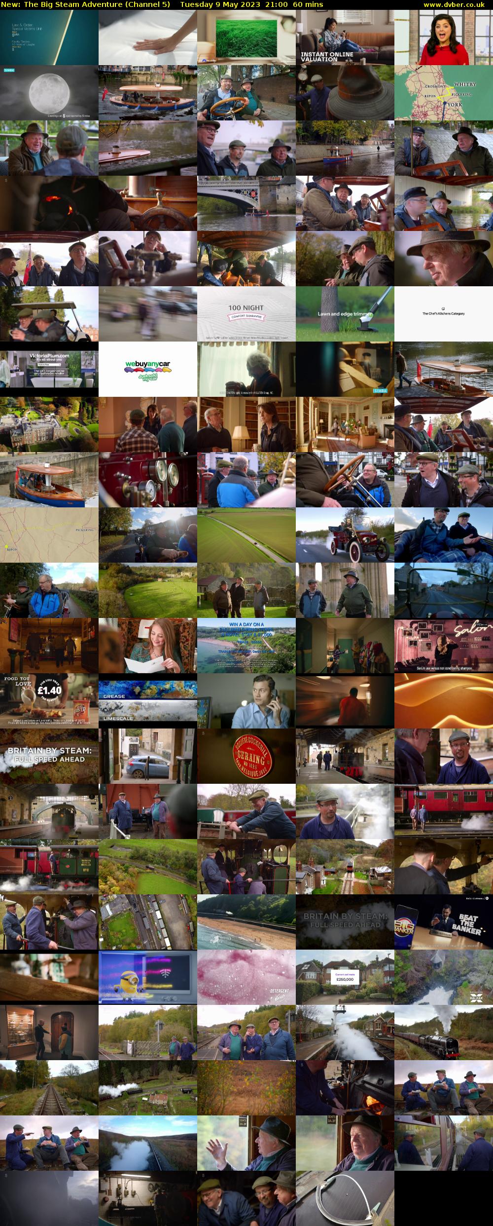 The Big Steam Adventure (Channel 5) Tuesday 9 May 2023 21:00 - 22:00