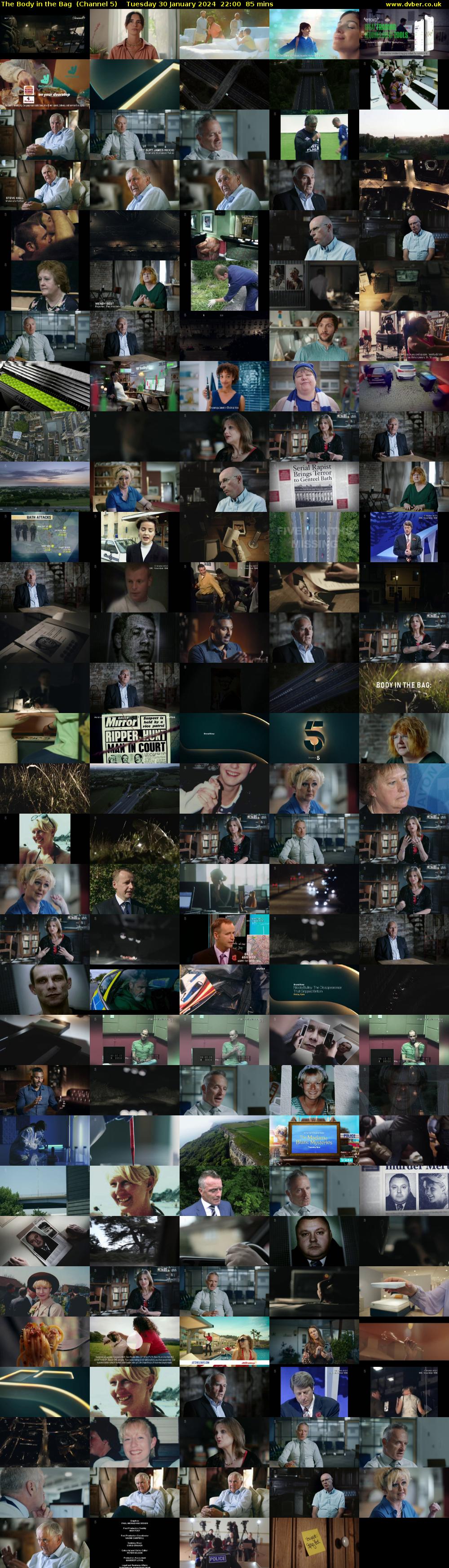 The Body in the Bag  (Channel 5) Tuesday 30 January 2024 22:00 - 23:25