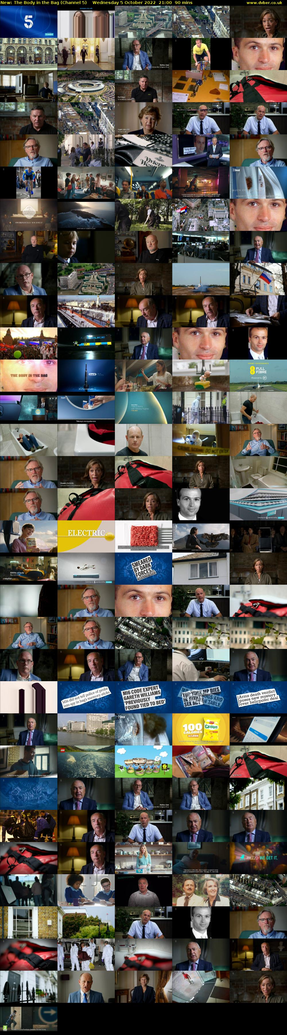 The Body in the Bag (Channel 5) Wednesday 5 October 2022 21:00 - 22:30