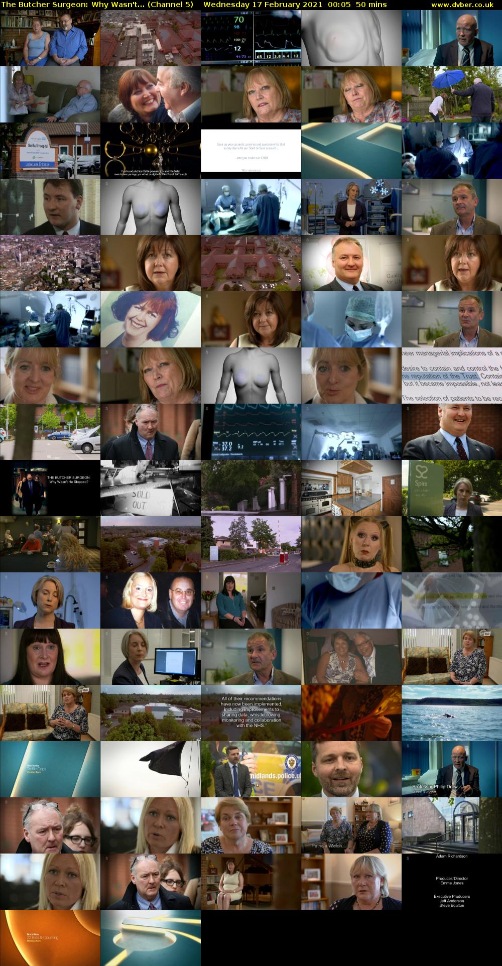 The Butcher Surgeon: Why Wasn't... (Channel 5) Wednesday 17 February 2021 00:05 - 00:55