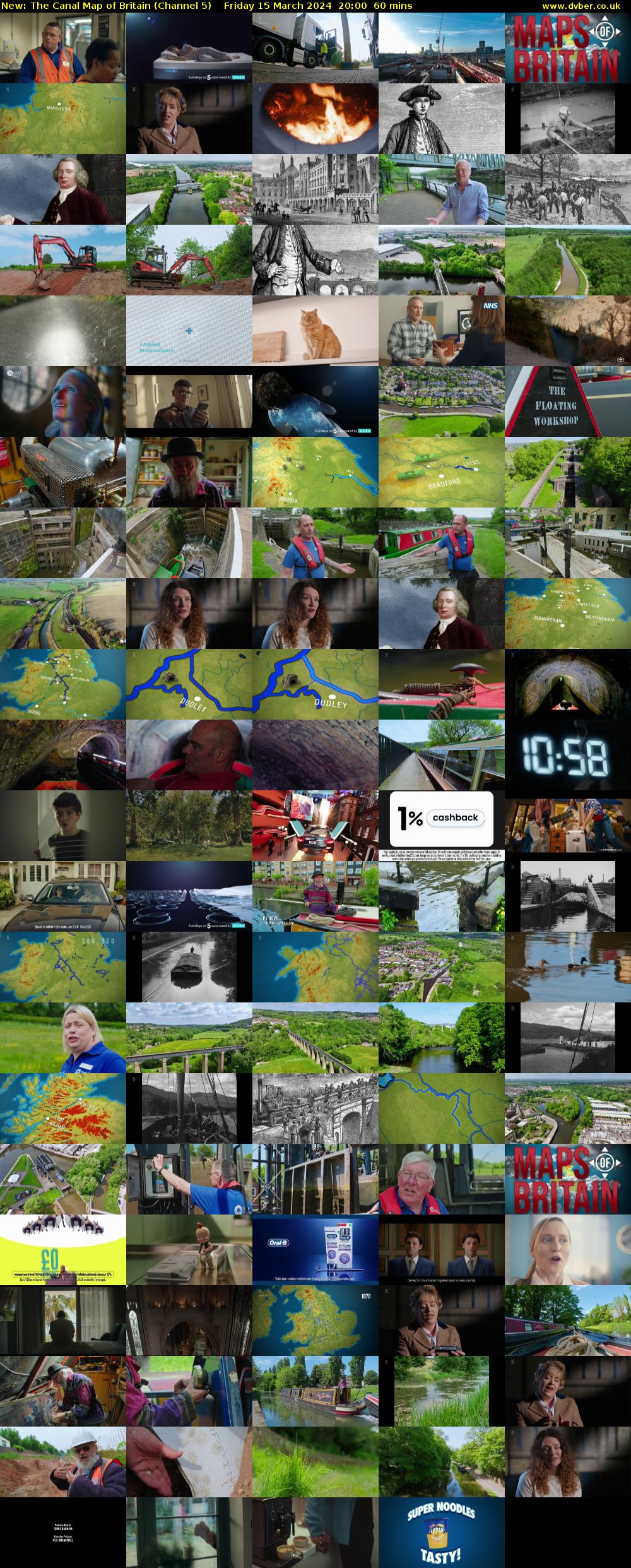 The Canal Map of Britain (Channel 5) Friday 15 March 2024 20:00 - 21:00