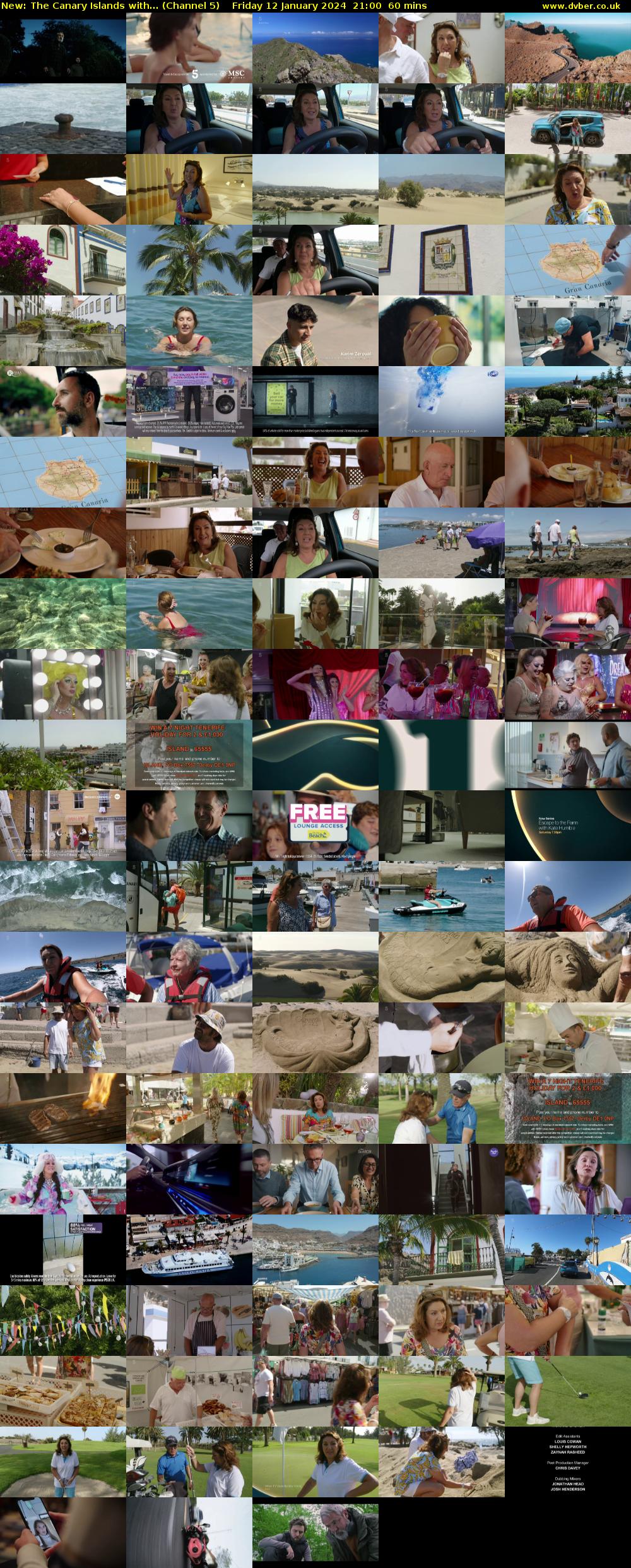 The Canary Islands with... (Channel 5) Friday 12 January 2024 21:00 - 22:00