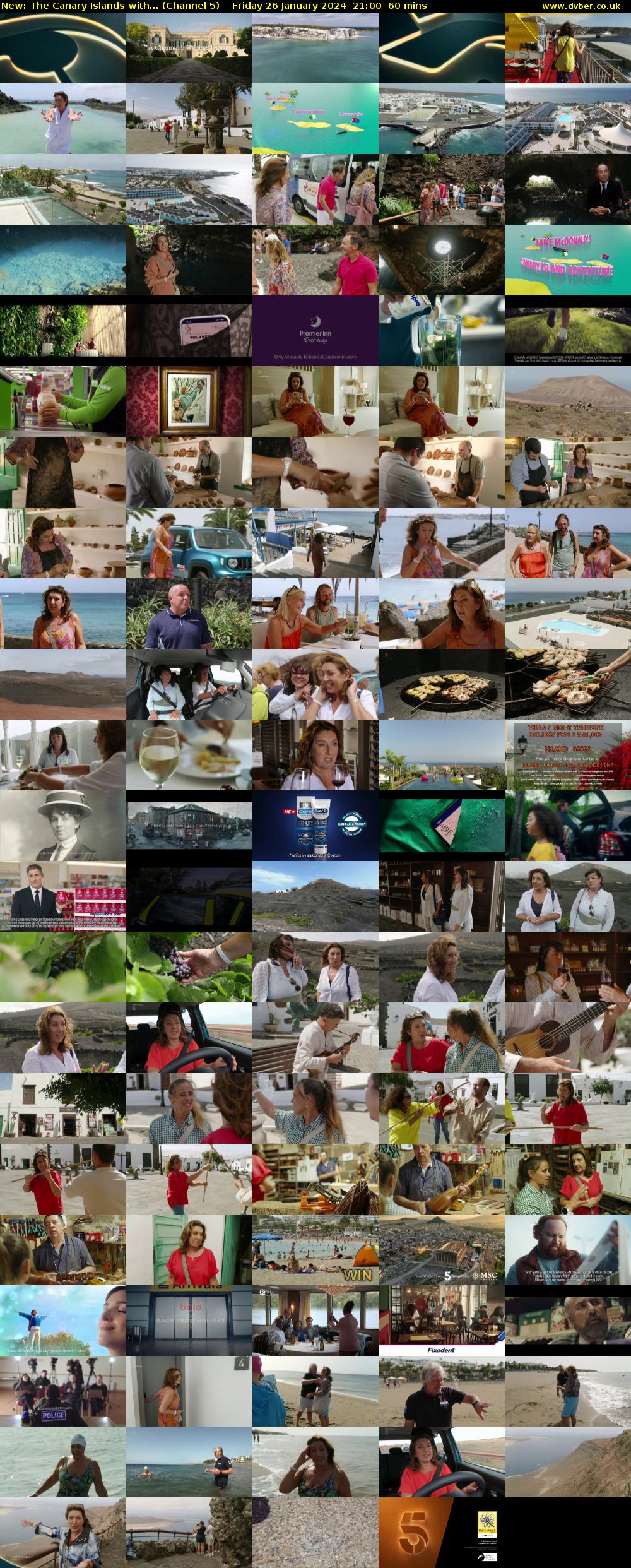 The Canary Islands with... (Channel 5) Friday 26 January 2024 21:00 - 22:00