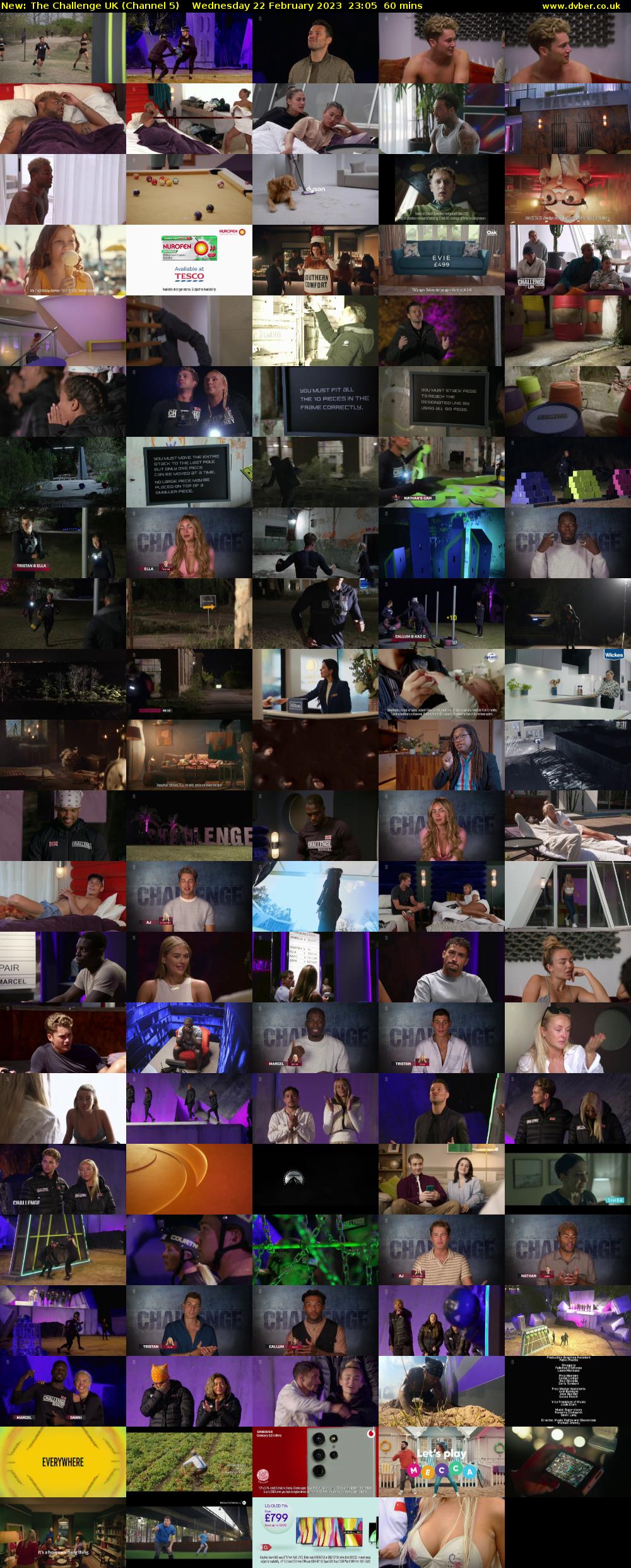 The Challenge UK (Channel 5) Wednesday 22 February 2023 23:05 - 00:05