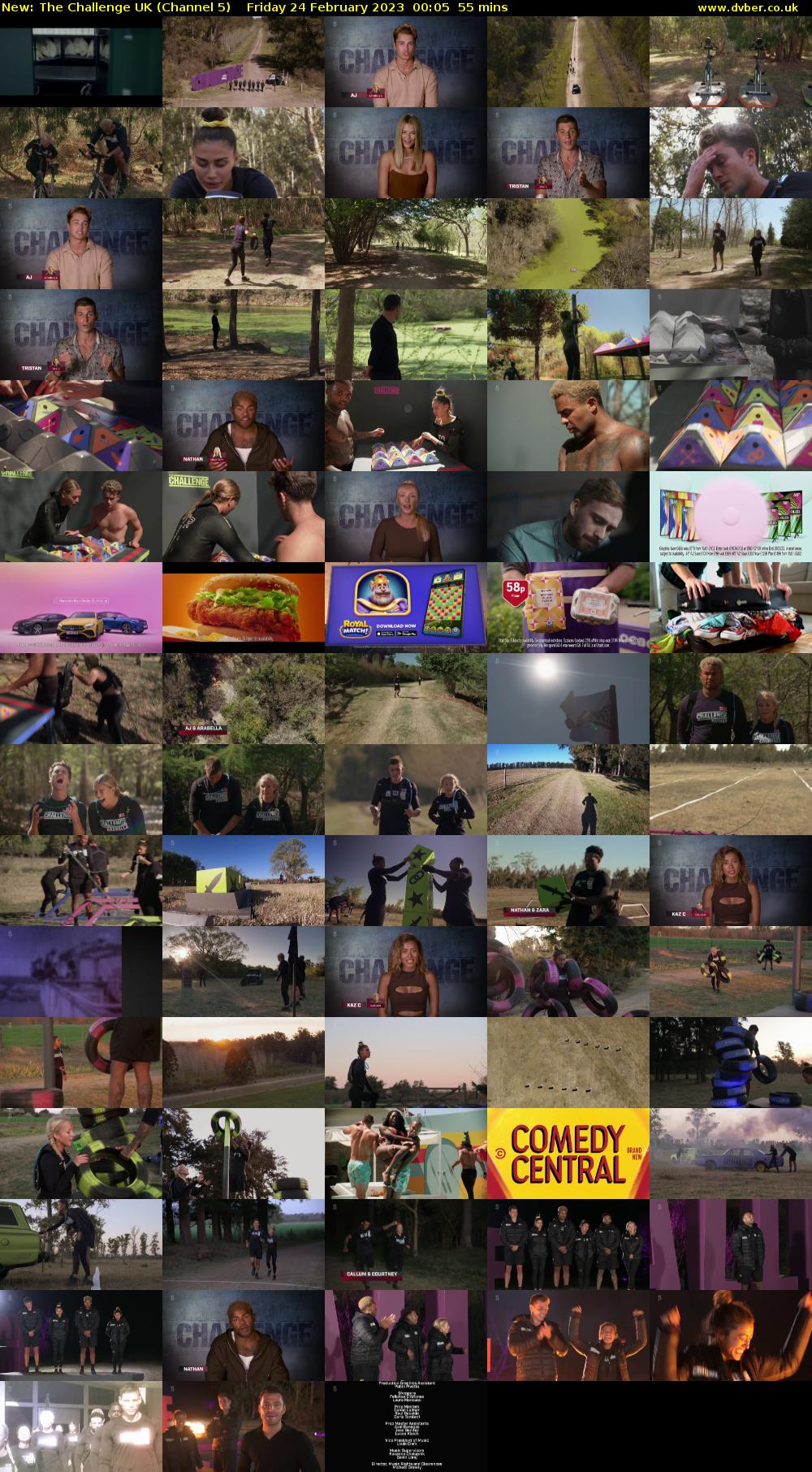 The Challenge UK (Channel 5) Friday 24 February 2023 00:05 - 01:00