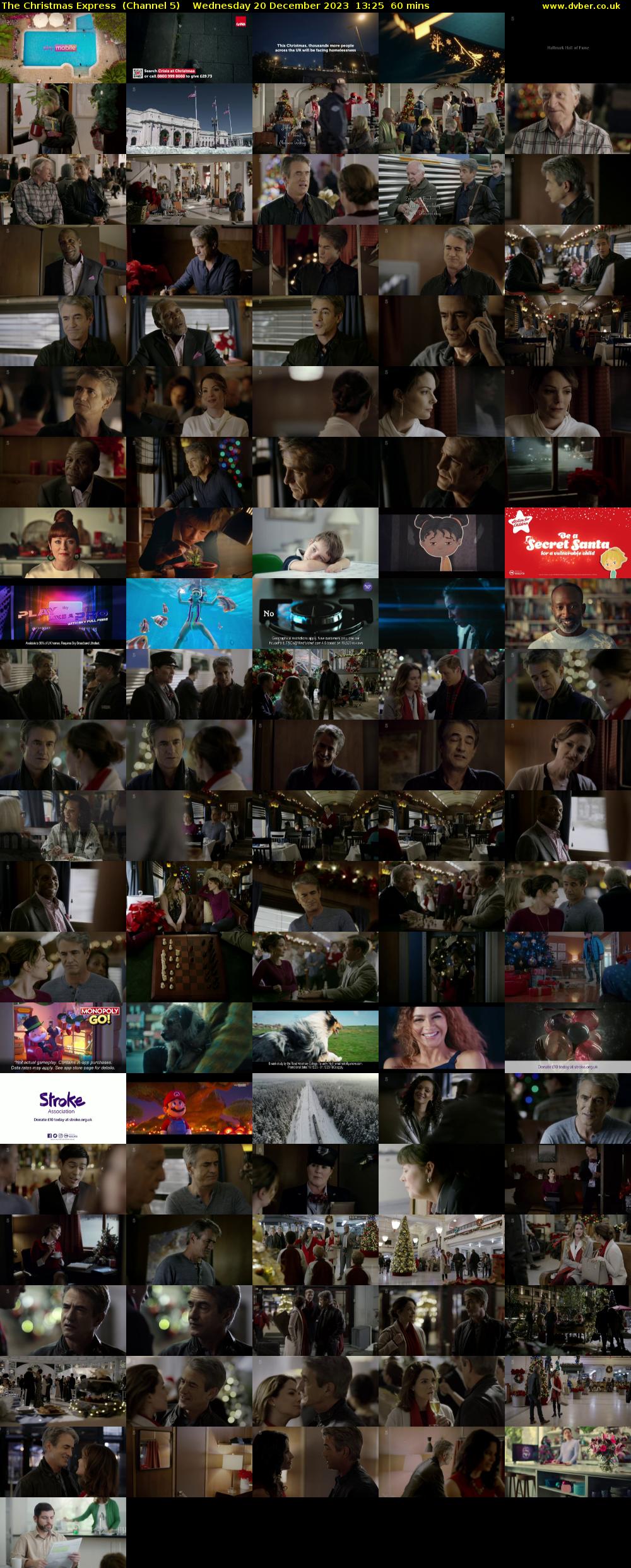 The Christmas Express  (Channel 5) Wednesday 20 December 2023 13:25 - 14:25