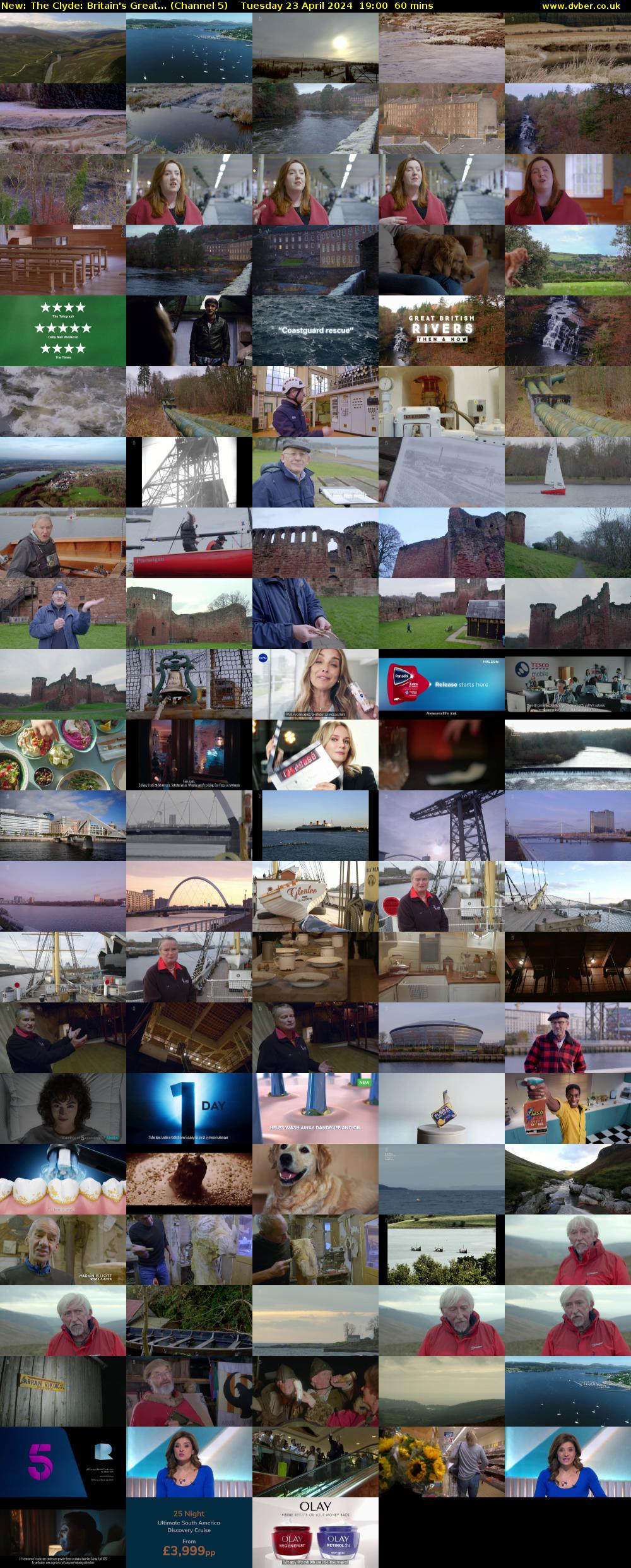 The Clyde: Britain's Great... (Channel 5) Tuesday 23 April 2024 19:00 - 20:00