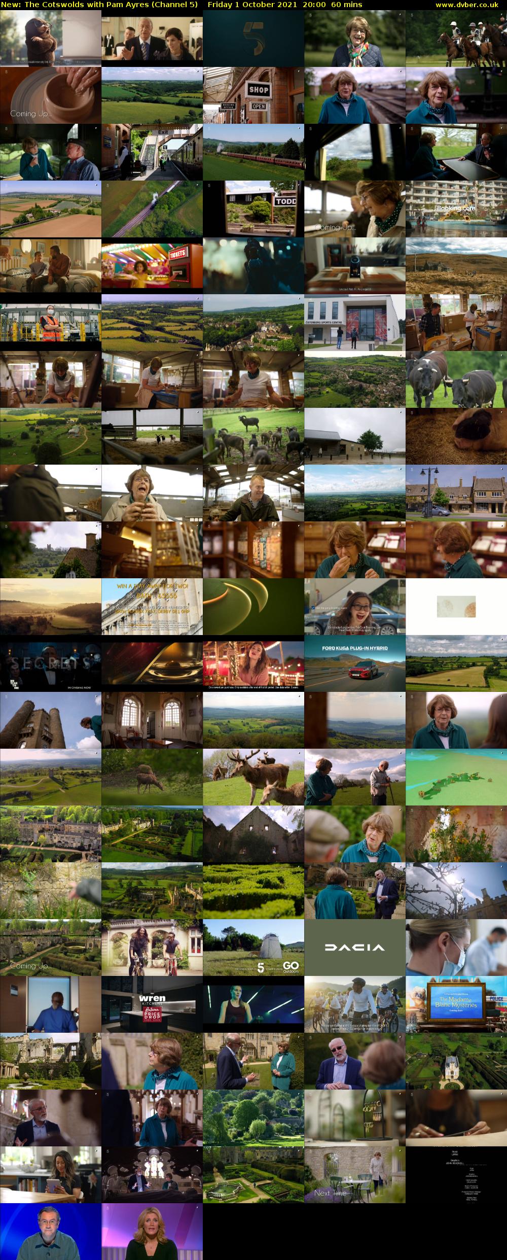 The Cotswolds with Pam Ayres (Channel 5) Friday 1 October 2021 20:00 - 21:00