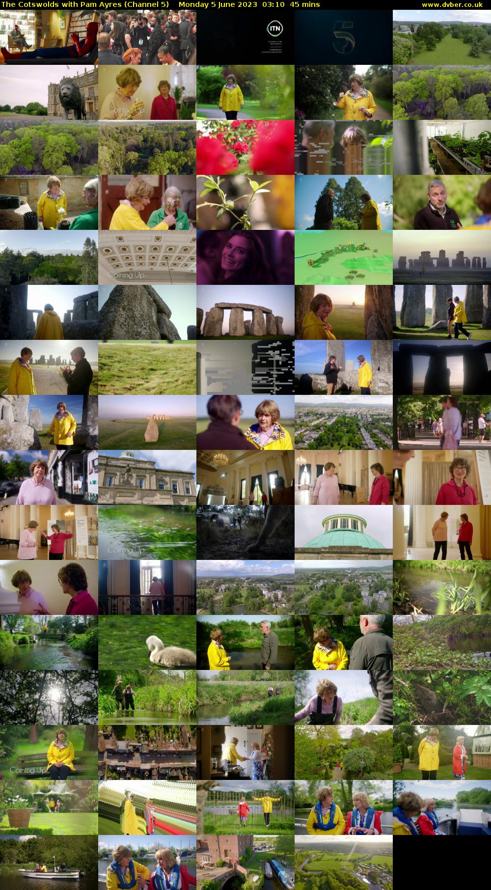 The Cotswolds with Pam Ayres (Channel 5) Monday 5 June 2023 03:10 - 03:55