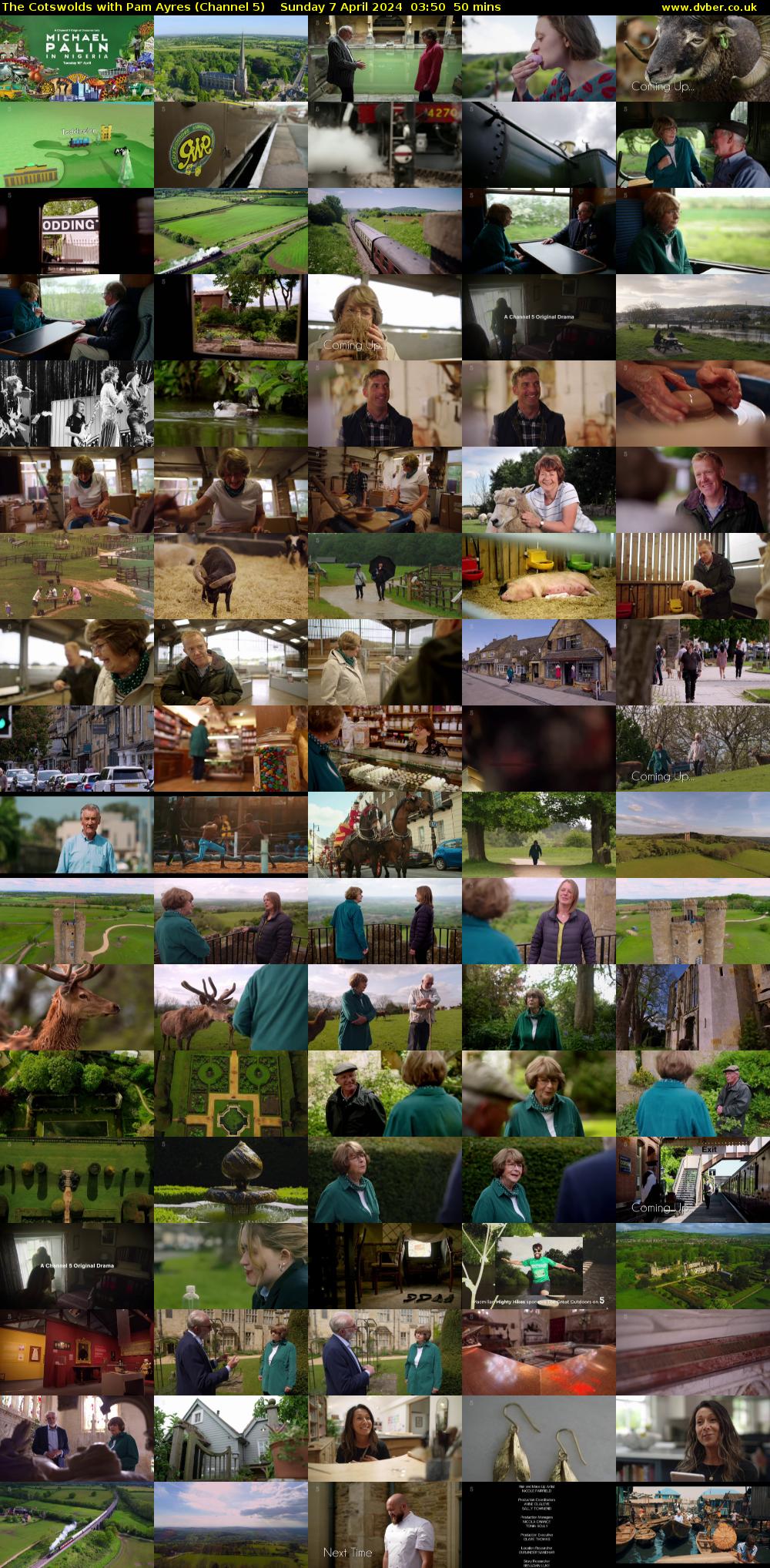 The Cotswolds with Pam Ayres (Channel 5) Sunday 7 April 2024 03:50 - 04:40