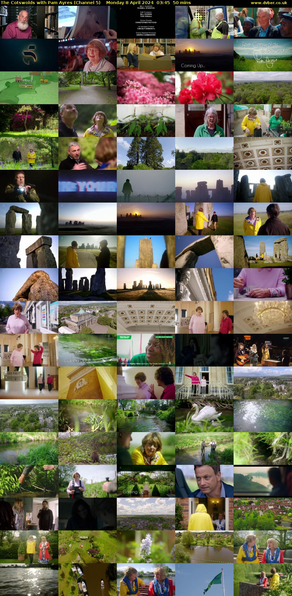 The Cotswolds with Pam Ayres (Channel 5) Monday 8 April 2024 03:45 - 04:35