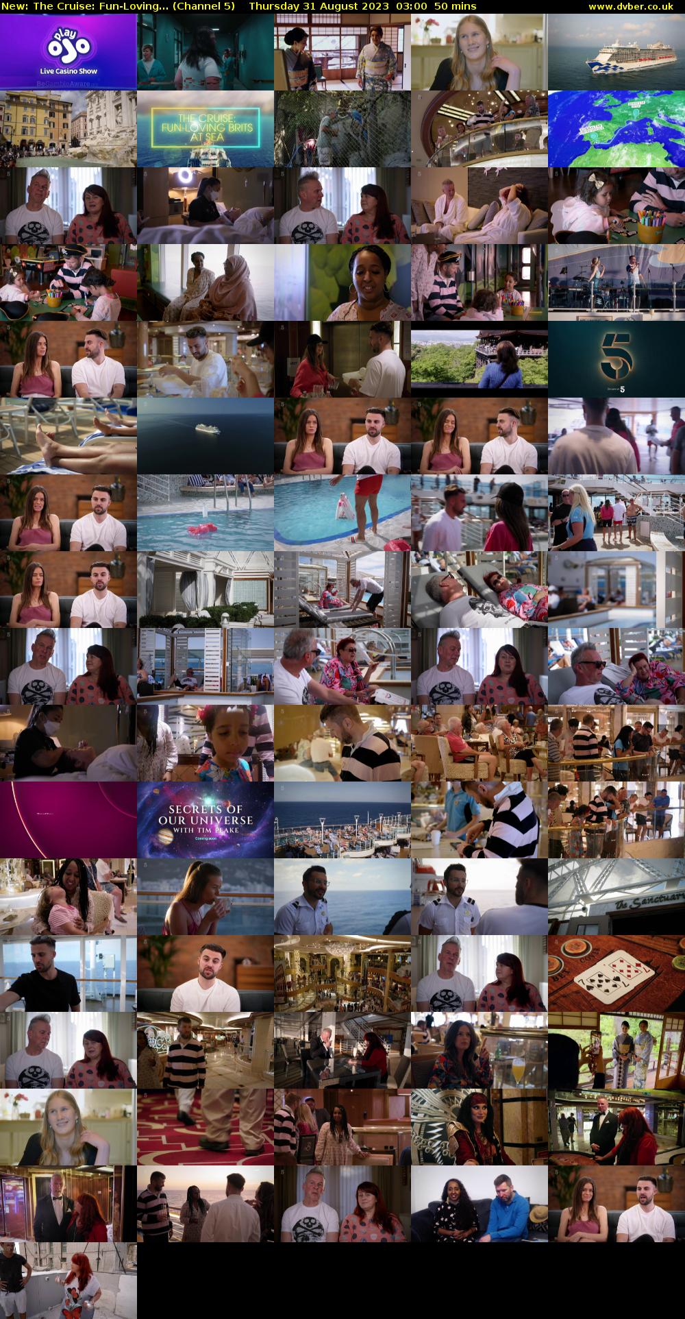 The Cruise: Fun-Loving... (Channel 5) Thursday 31 August 2023 03:00 - 03:50