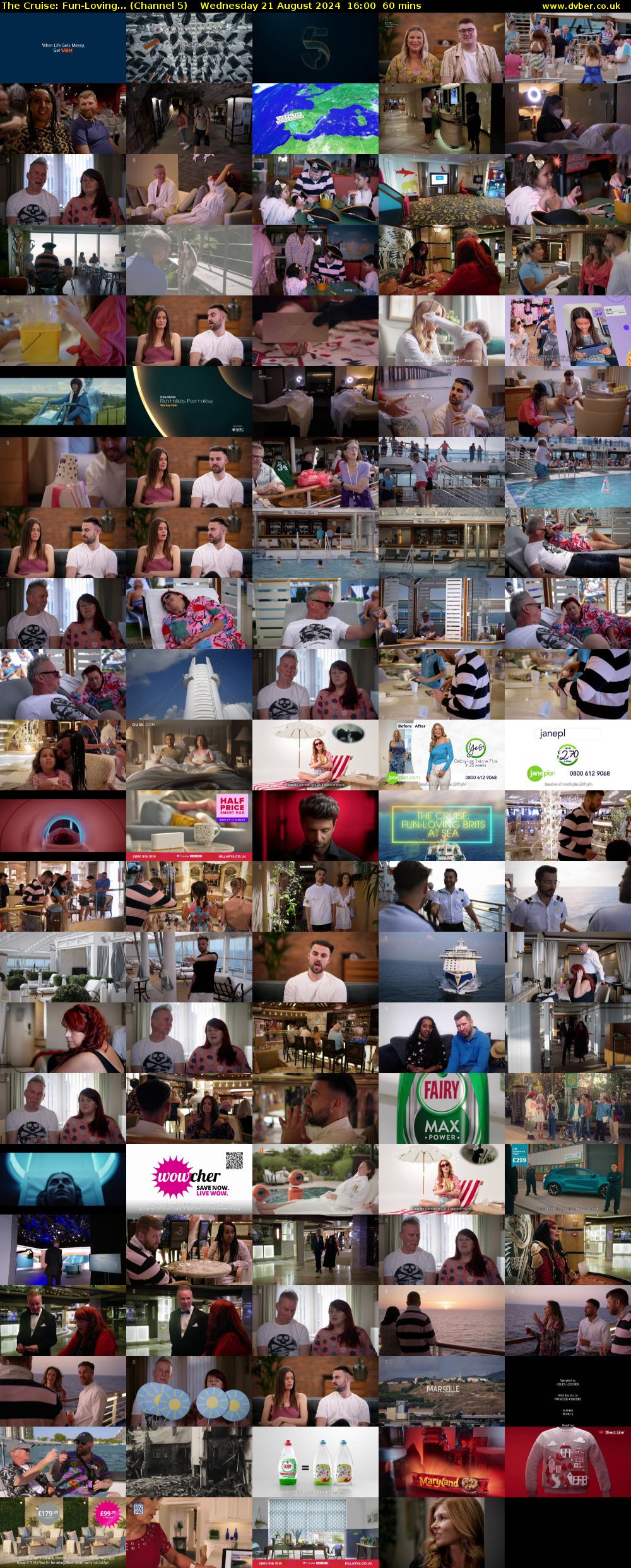 The Cruise: Fun-Loving... (Channel 5) Wednesday 21 August 2024 16:00 - 17:00