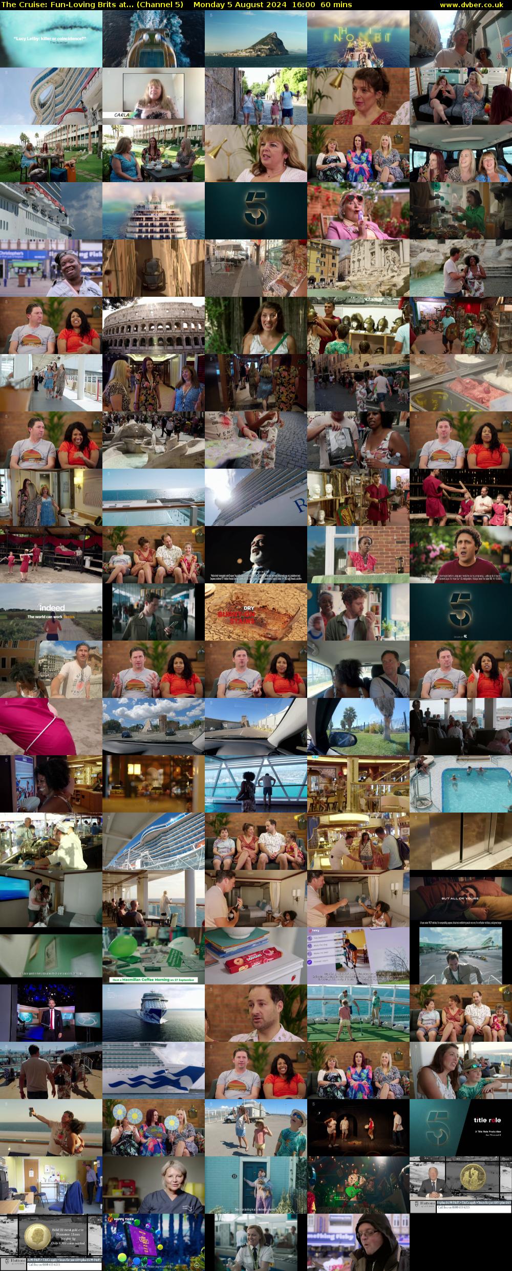 The Cruise: Fun-Loving Brits at... (Channel 5) Monday 5 August 2024 16:00 - 17:00